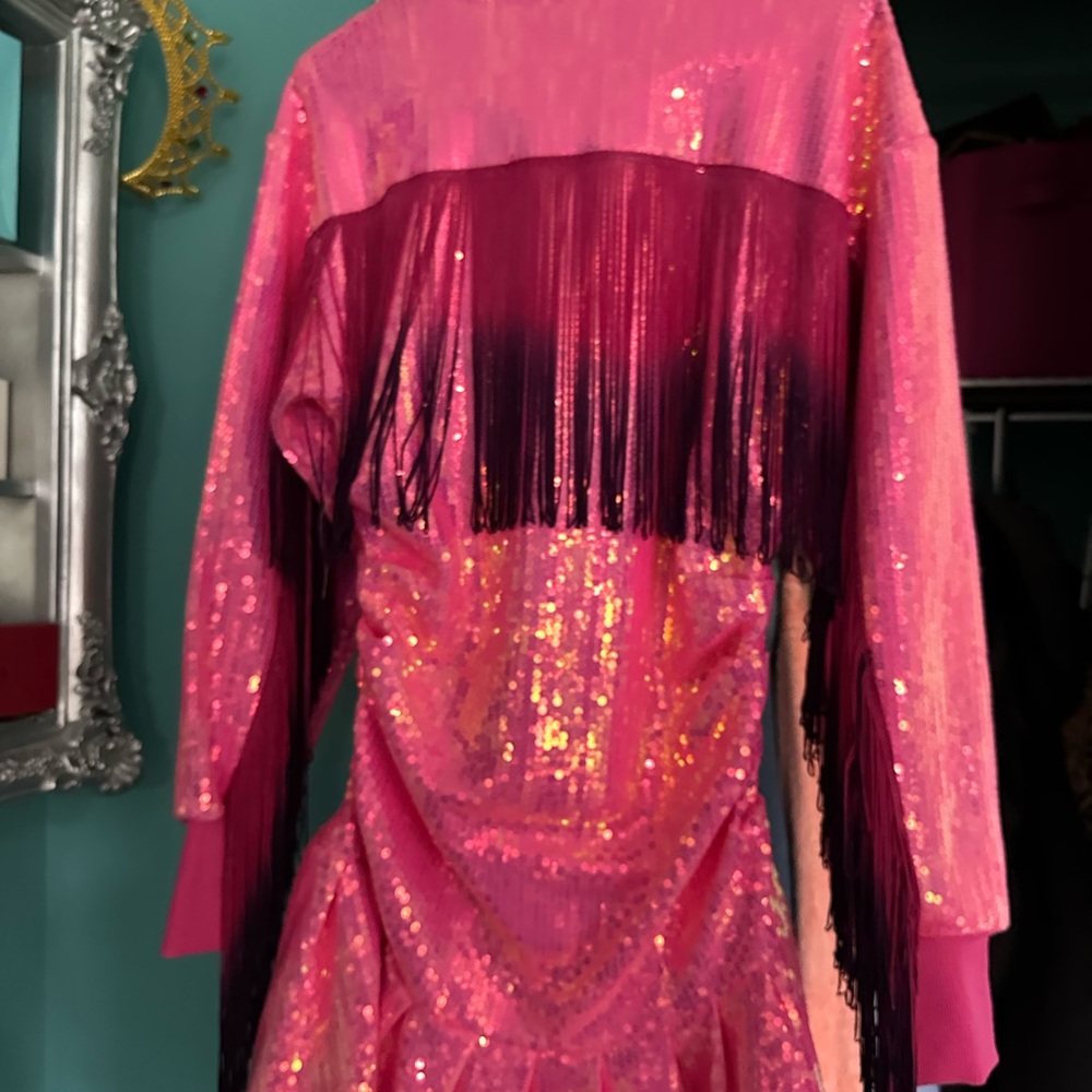 QUEEN OF SPARKLES Pink Sequin Dress - Picture 2 of 6